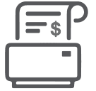 Show payment reference number to bank or payment counter