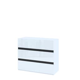 ตู้ 3 ลิ้นชัก รุ่นอิลลูชั่น พลัส ขนาด 100 ซม. - สีขาว