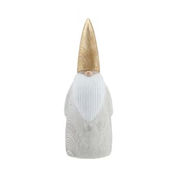 รูปปั้นโนมหมวกทรงกรวย รุ่นโนมี่ ขนาด 11.5 นิ้ว - สีธรรมชาติ/ทอง