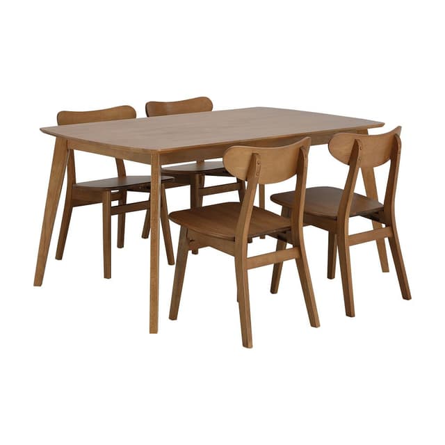 ชุดโต๊ะอาหาร 4 ที่นั่ง รุ่นดาชิ - สีไลท์ ทีค