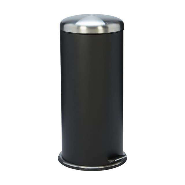 ถังขยะขาเหยีบบทรงกลม รุ่นอาร์ บีม ความจุ 30 ลิตร - สีดำ